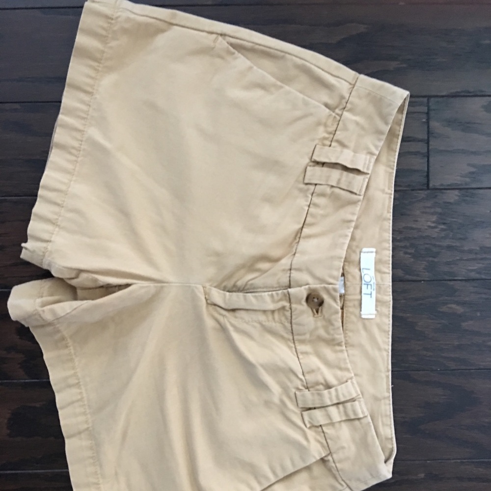 Loft tan shorts